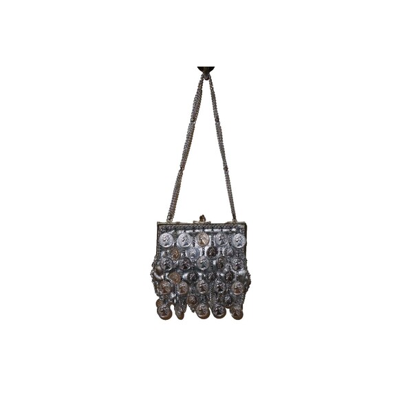 Walborg Handbags - Vintage Walborg Purse Evening Bag Silver Coins Hand Made in Japan In Filenes Box